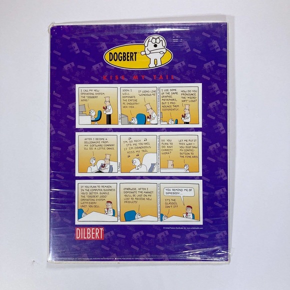 Dilbert Lithograph Print 3 Strips Dogbert Kiss My Tail United‎ Feature Syndicate - Picture 1 of 8